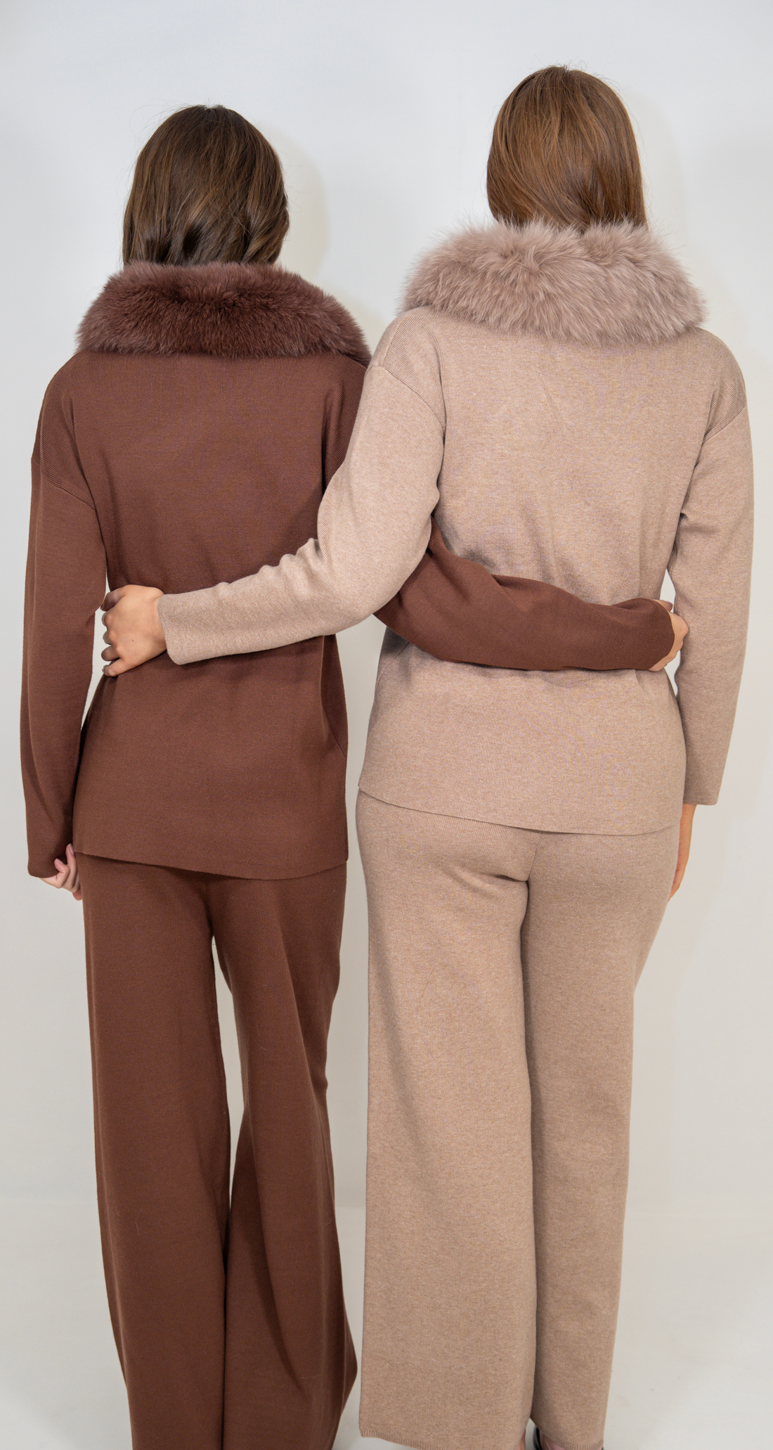 The Fur-Collar Knit Set