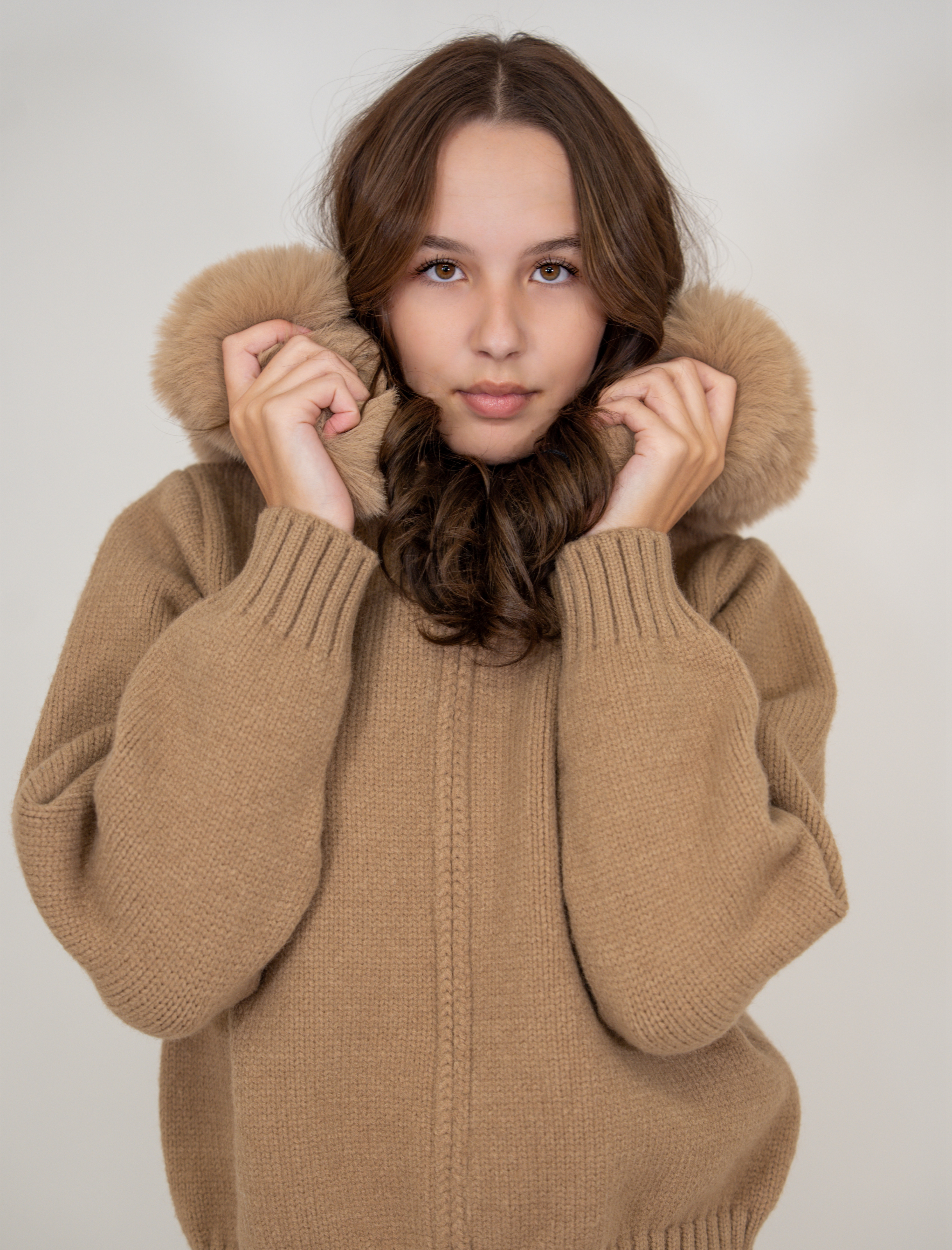 Étoile Fur-Trim Zip Cardigan