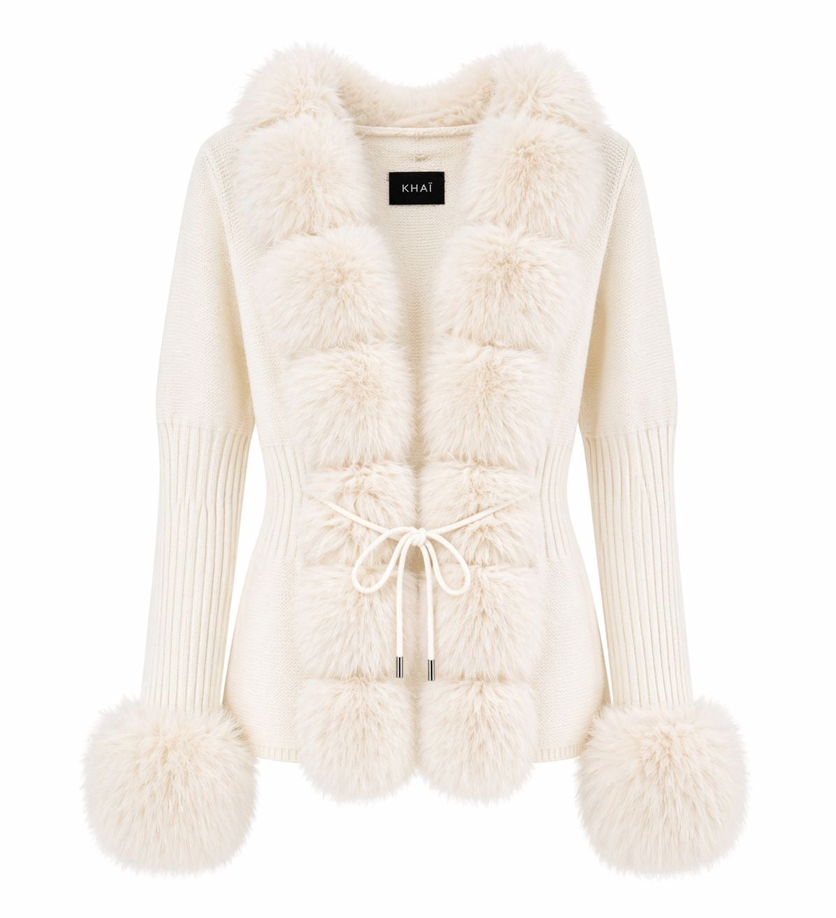 The Signature Fur-Trim Cardigan