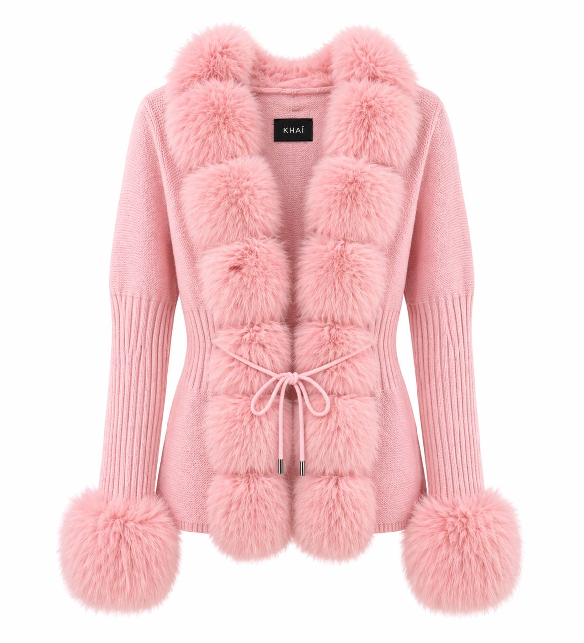 The Signature Fur-Trim Cardigan