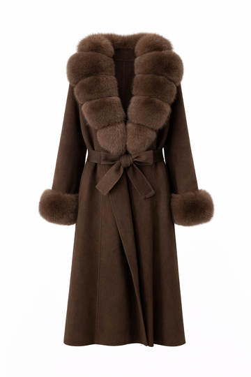 L’Atelier Khaï Fur-Collar Coat