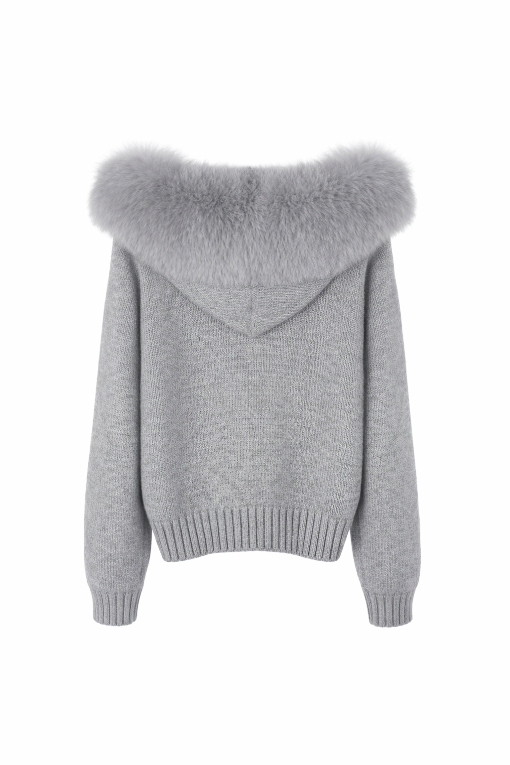 Étoile Fur-Trim Zip Cardigan